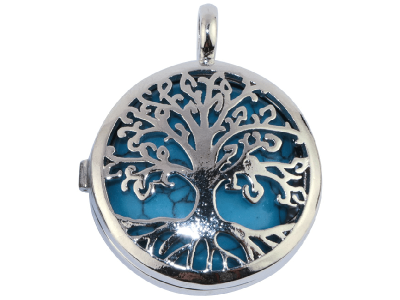 Metallanhänger mit Stein