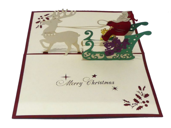 Weihnachtsmann im Schlitten