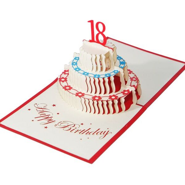 Klappkarte: 18. Geburtstag