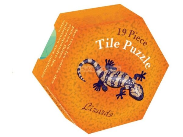 19 teiliges Puzzle: Gecko