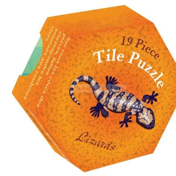19 teiliges Puzzle: Gecko