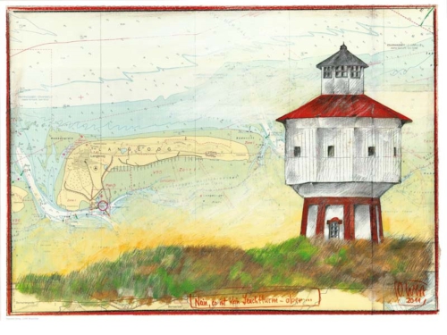 Kunstdruck: Nein, es ist kein Leuchtturm, aber .....