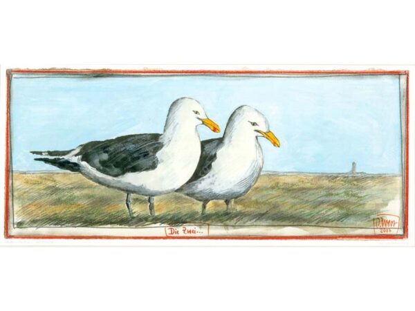 Kunstdruck: Die Zwei