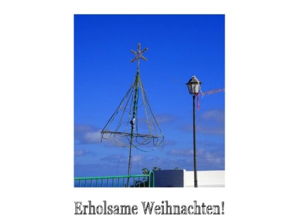 Erholsame Weihnachten: Draht mit Stern