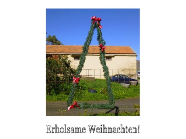Erholsame Weihnachten: Grün mit Streifen