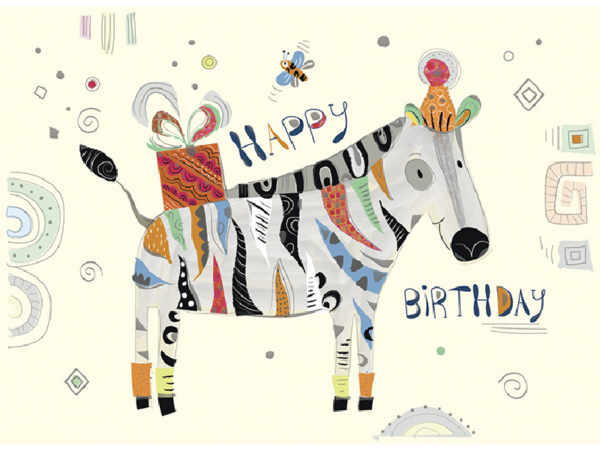 Postkarte: Happy Birthday Pferd