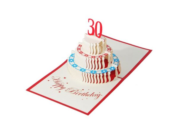 Klappkarte: 30. Geburtstag