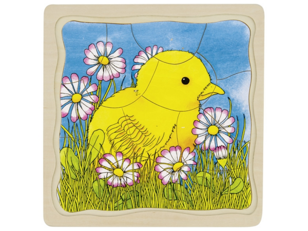 Schichtenpuzzle: Huhn