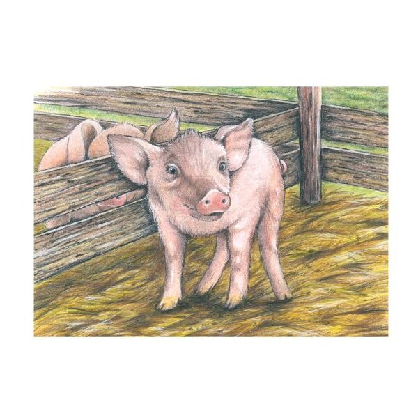 Würfelpuzzle: Bauernhoftiere