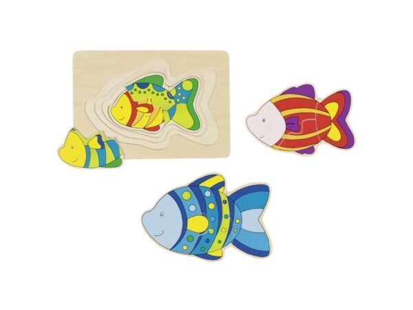 Schichtenpuzzle: Fisch