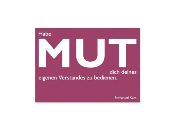 Postkarte: Mut