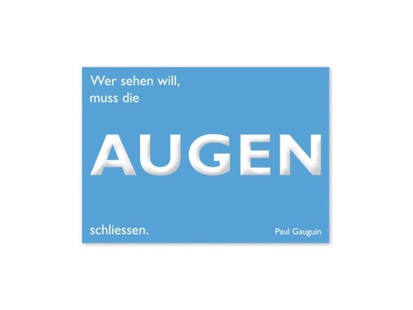 Postkarte: Augen