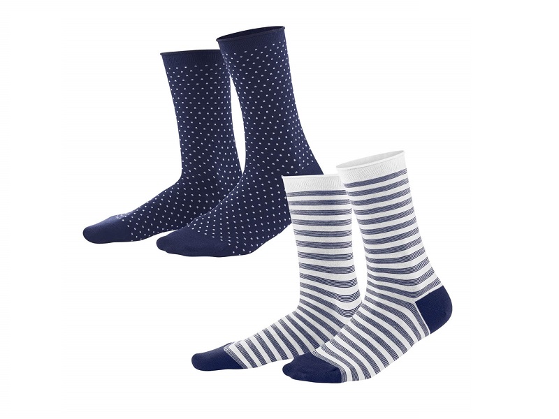 Blau / Weiß gestreift