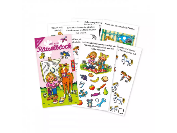 Beschäftigungs-/Rateblock Pferde