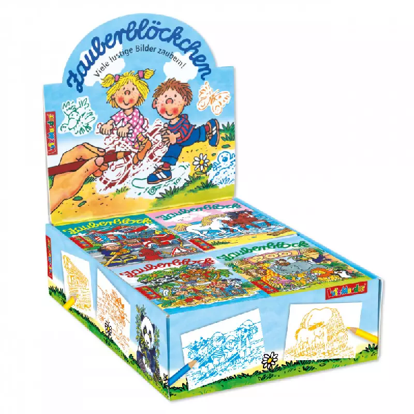 4026477185794 Zauberblock groß - Feuerwehr, Pferde, Zoo und Piraten