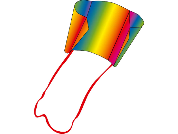 Regenbogen Drache groß