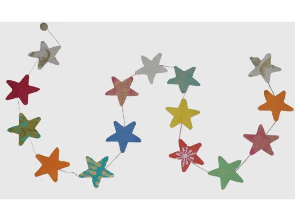 Papiergirlande: Sterne