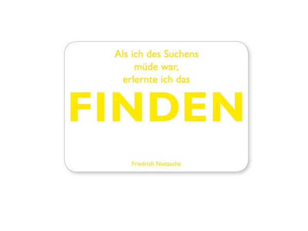 Postkarte: Finden