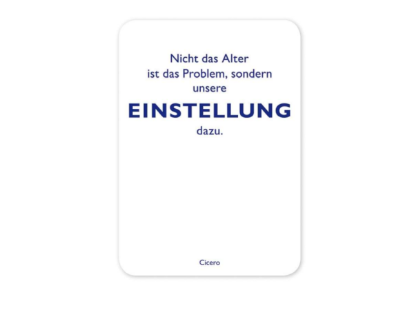 Postkarte: Einstellung