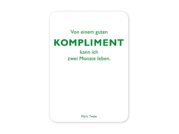Postkarte: Kompliment