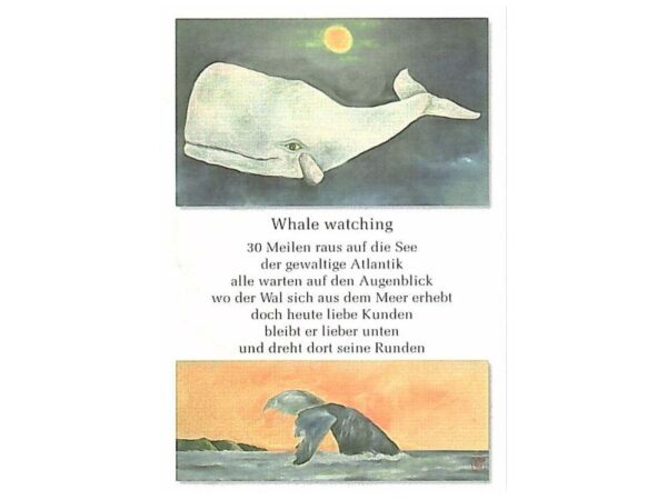 Postkarte: Wale beobachten