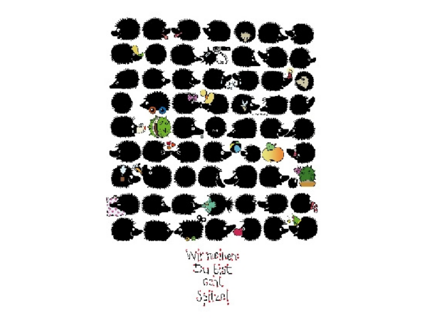 Postkarte: Du bist echt Spitze!