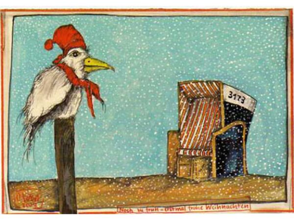 Postkarte: Noch zu früh...Weihnachten