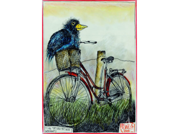 Postkarte: ... ob er oder sie mich mitnimmt ?