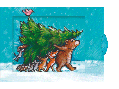 Tannenbaum mit Tieren