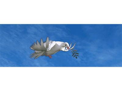 Lesezeichen: Friedenstaube