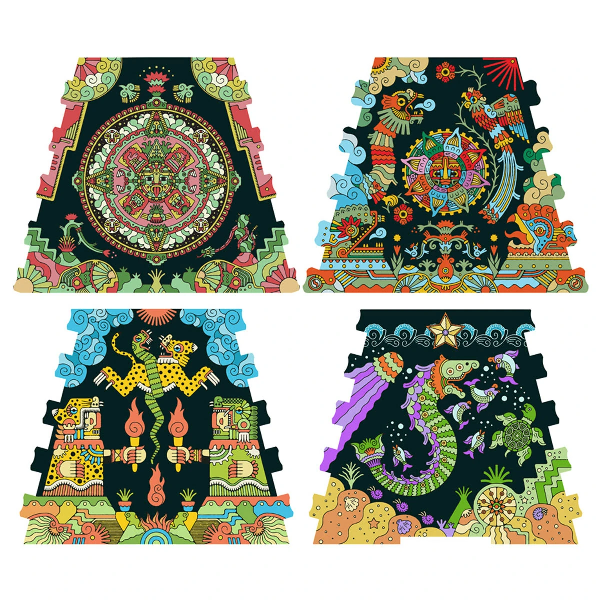 Rätselbox mit Puzzle - Erweiterung Aztekenreich