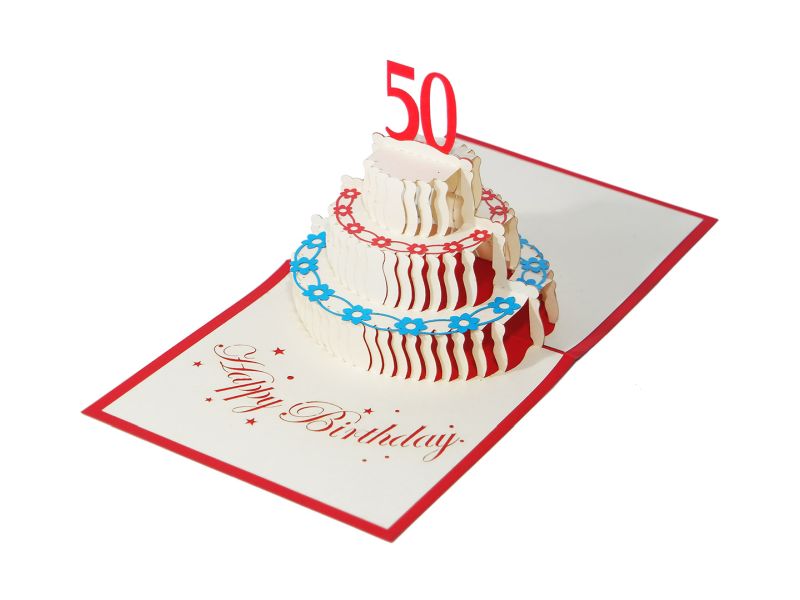 Klappkarte: 50. Geburtstag