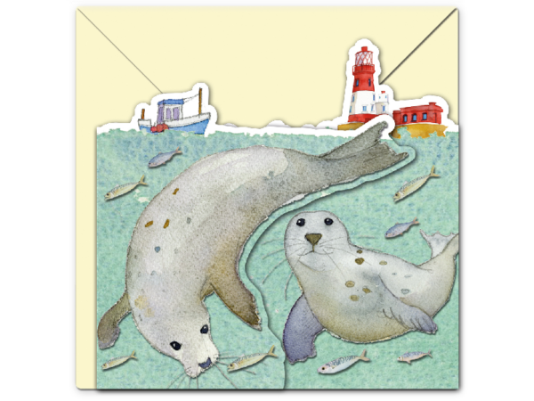Karte zum Aufklappen: Seehunde