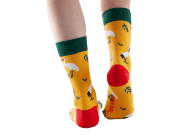 Bambus-Socken: Störche