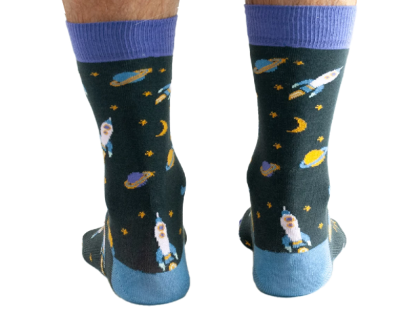 Bambus-Socken: Weltall