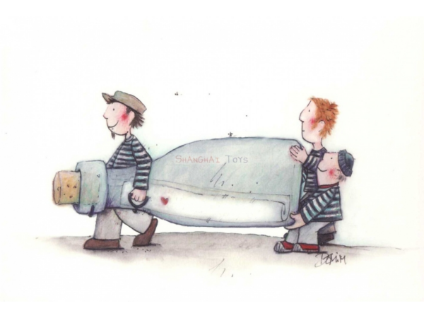 Postkarte: Flaschenpost