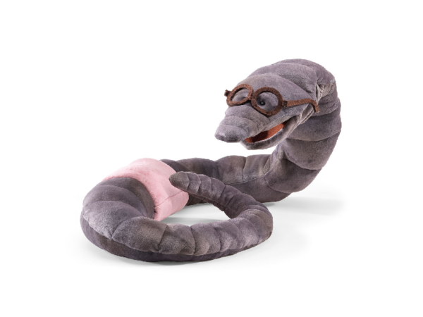 Handpuppe: Bücherwurm