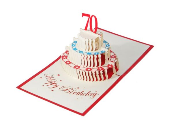 70. Geburtstag Klappkarte: 70. Geburtstag