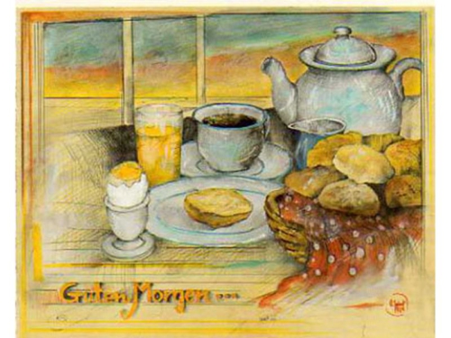 Postkarte: Weihnachten beim kleinen Turm