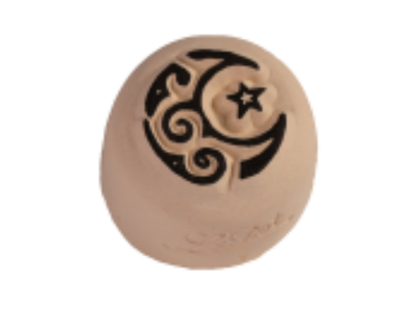 Tattoo-Stein Halbmond-Stern (klein)