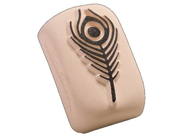 Tattoo-Stein Pfauenfeder (mittel)