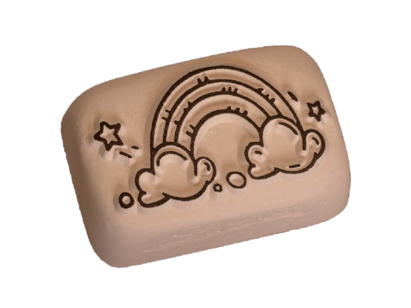 Tattoo-Stein Regenbogen (mittel)