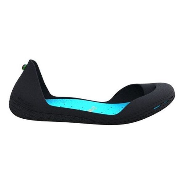 Anthrazite mit türkisblauer Innensohle