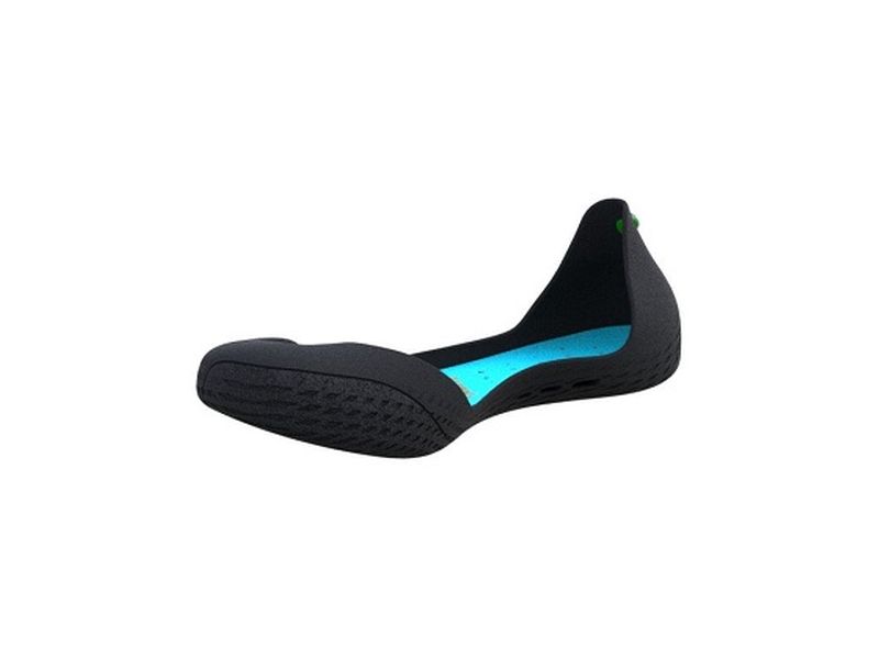 Anthrazite mit türkisblauer Innensohle