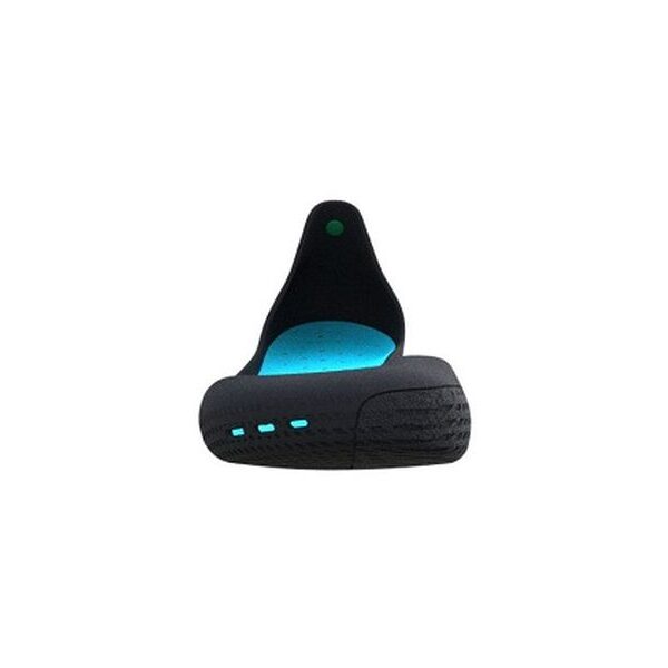 Anthrazite mit türkisblauer Innensohle