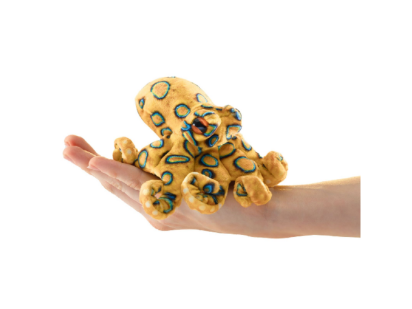 Fingerpuppe: blaugeringelte Krake