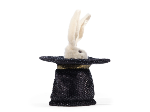 Fingerpuppe: Zauberhut-Hase