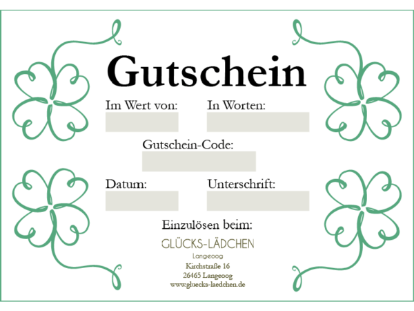 Geschenkgutschein