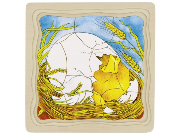 Schichtenpuzzle: Huhn