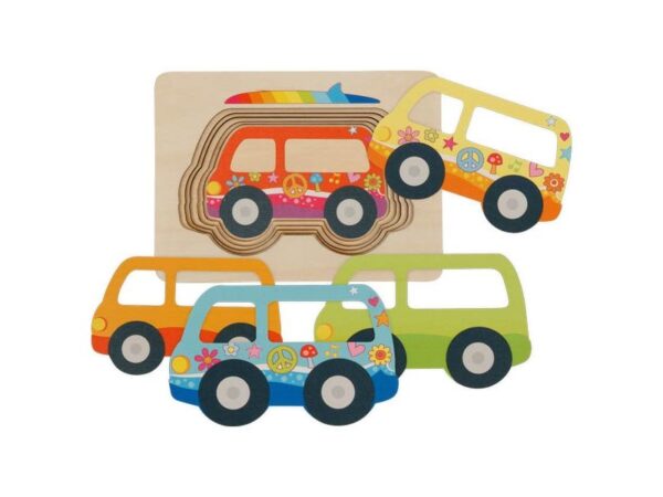 Schichtenpuzzle: Van